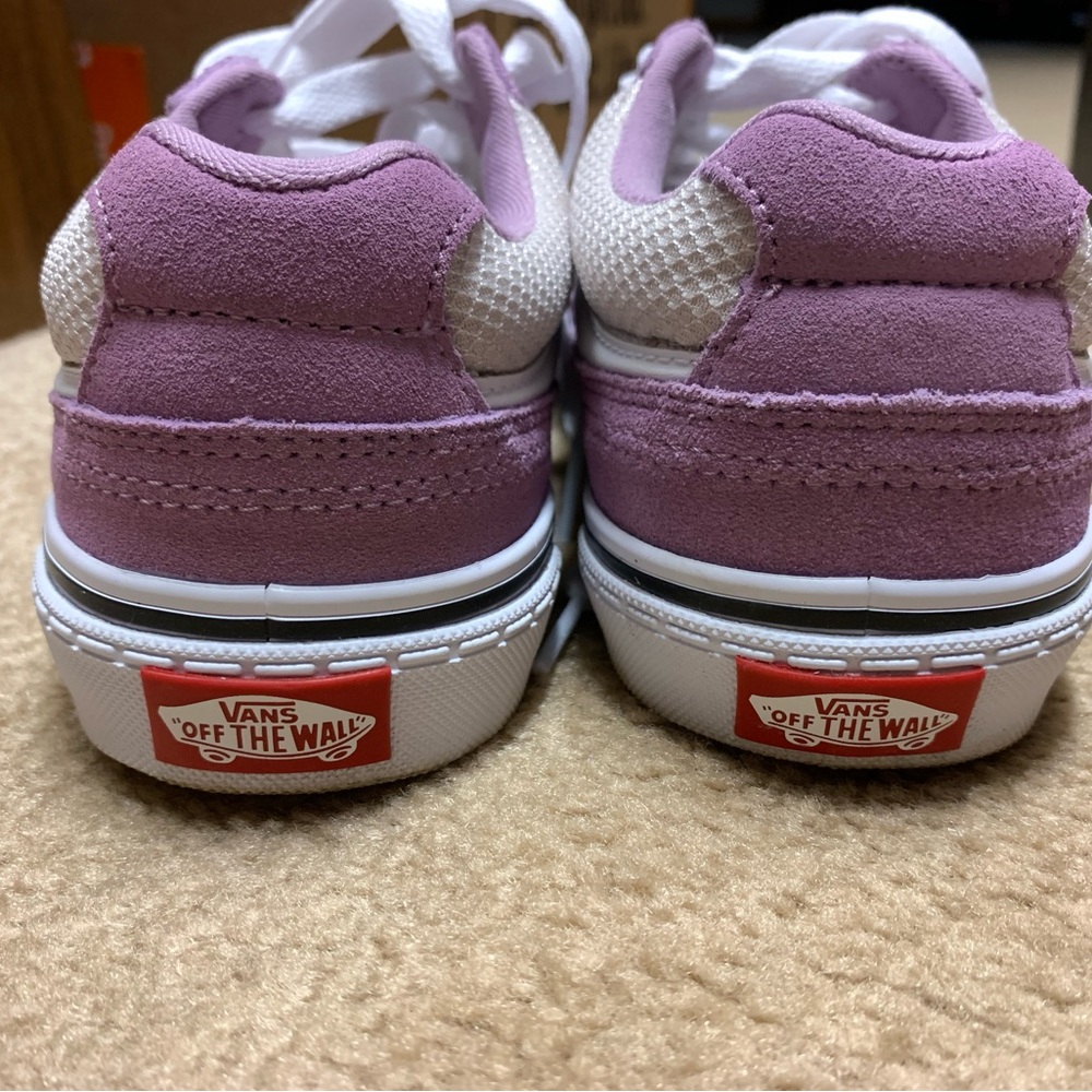 Vans Pink/Lavender and White Women's Sneakers - Picture 2 of 13